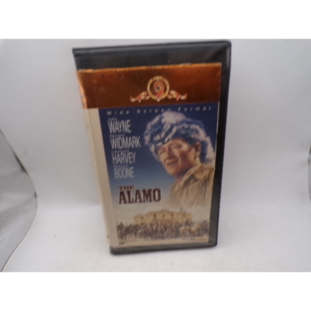 The Alamo VHS John Wayne Richard Widmark Wide Screen MGM UA Home Video 1960 Movi